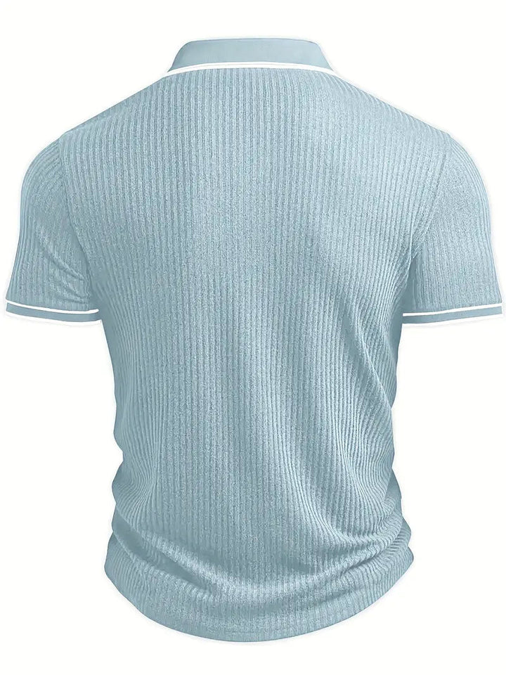 Kris | Men's Ribbed Casual Polo Shirt