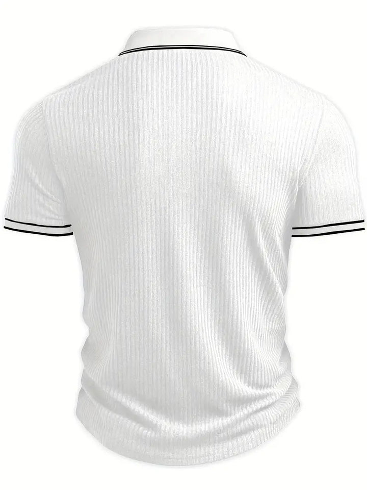 Kris | Men's Ribbed Casual Polo Shirt