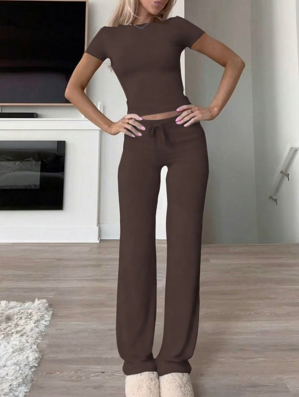 Krisha | Women's Luxe 2-Piece Lounge Set-Metro Lane Plaza