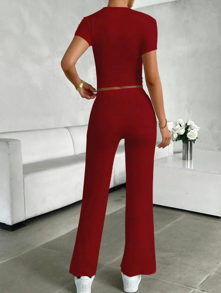 Krisha | Women's Luxe 2-Piece Lounge Set-Metro Lane Plaza