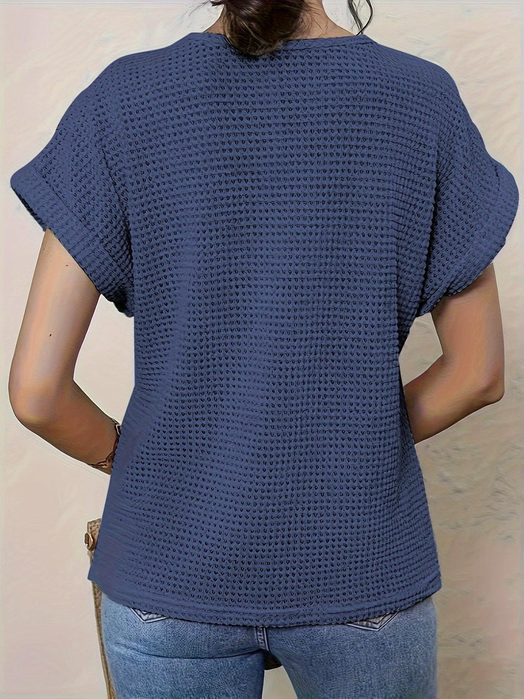Kristin | Women's Casual Lace Short Sleeve Top-Metro Lane Plaza