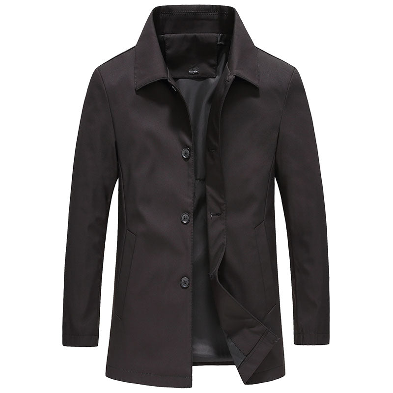 Veste pour homme à col chemise et fermeture boutonnée