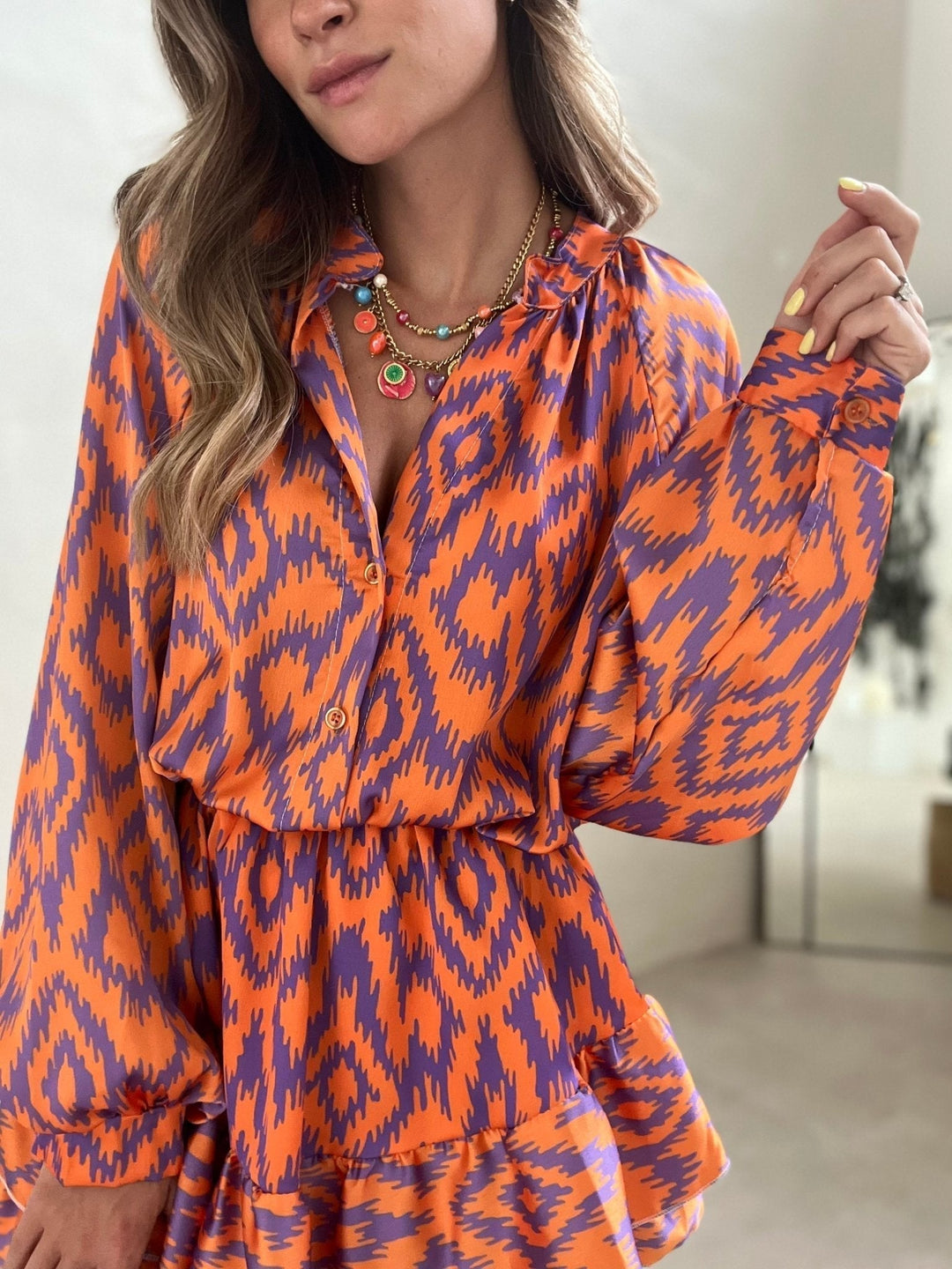Eleanor | Flattering Ruffle Mini Dress for Effortless Style-Metro Lane Plaza