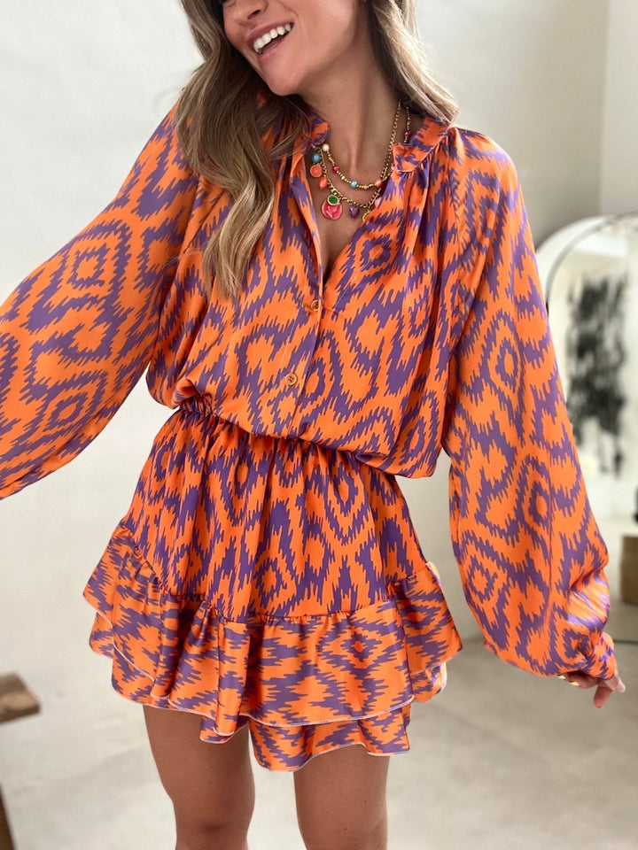 Eleanor | Flattering Ruffle Mini Dress for Effortless Style-Metro Lane Plaza