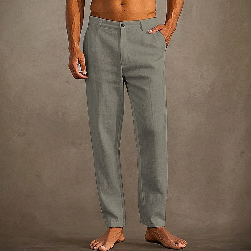 Laurence | Men's Straight Leg Casual Trousers