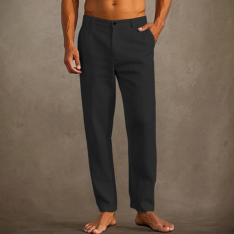Laurence | Men's Straight Leg Casual Trousers