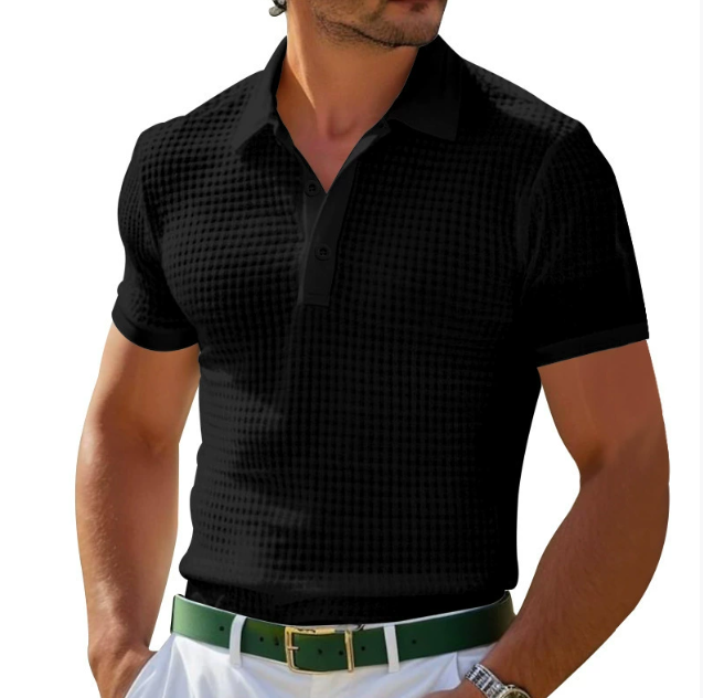 Lewis | Men's Textured Regular Fit Polo Top-Metro Lane Plaza