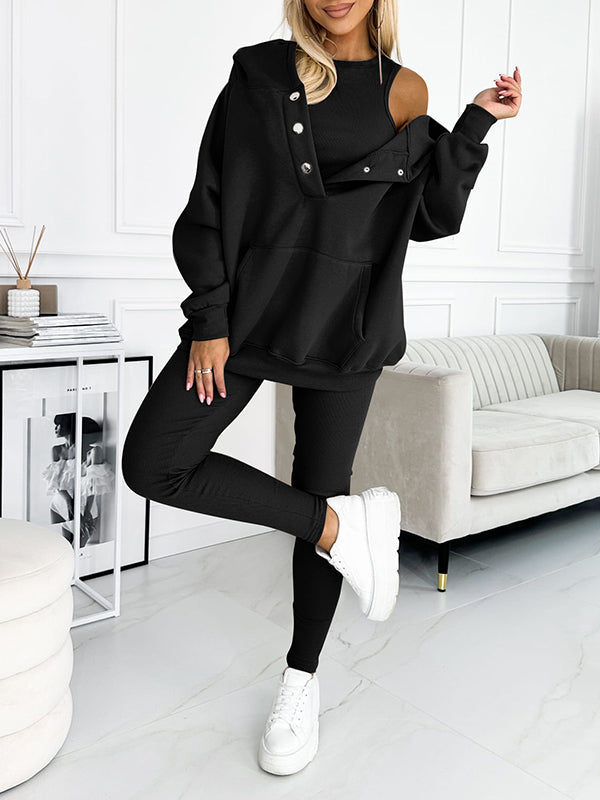 Liora | Women's Trendy Comfortable Tracksuit Set with Sweater and Joggers-Metro Lane Plaza