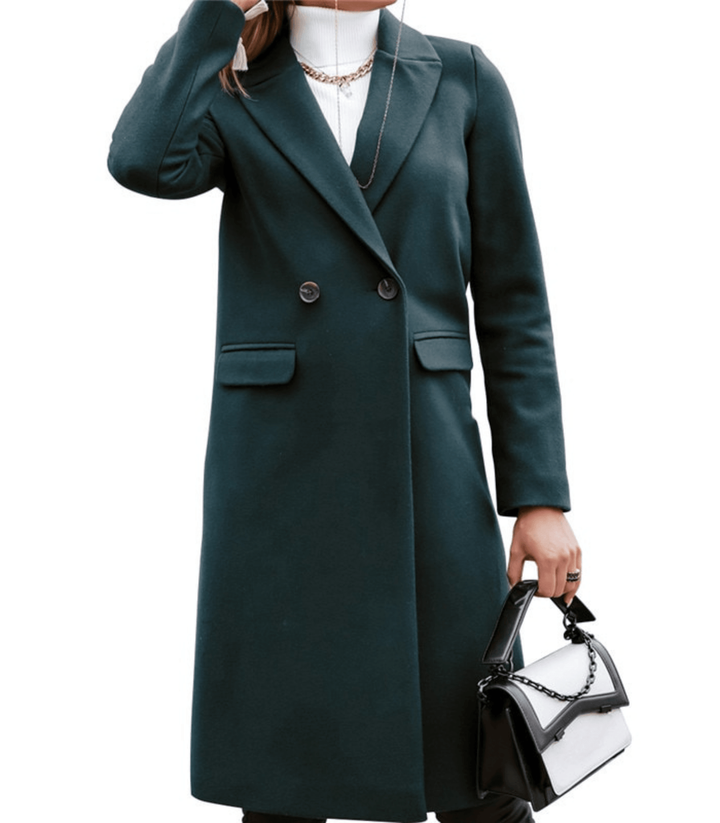 Women's Timeless Double-Breasted Outerwear Coat