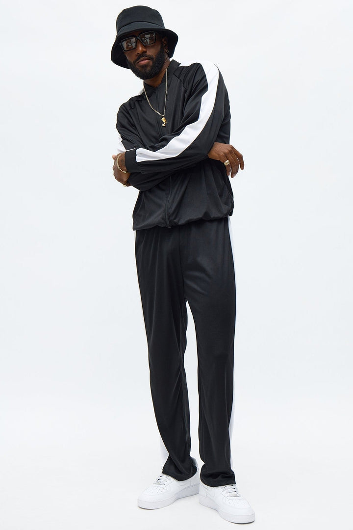 Women's Two Piece Hip Hop Outfit with Black and White Contrast for Parties