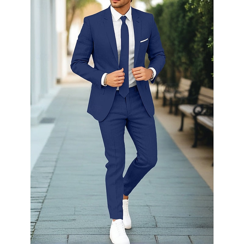 Men's Stylish Casual Two-Piece Suit-Metro Lane Plaza