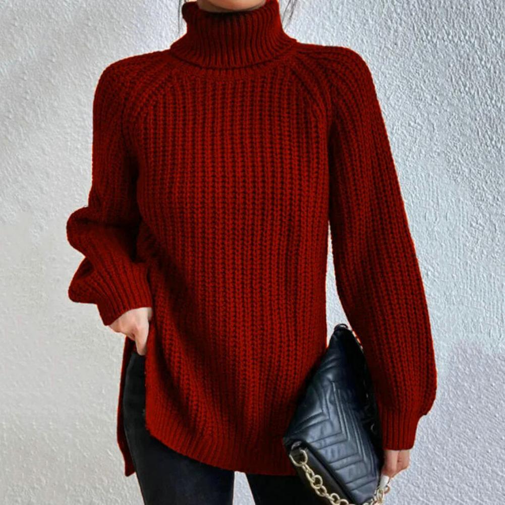Women's Elegant Turtleneck Knit Sweater