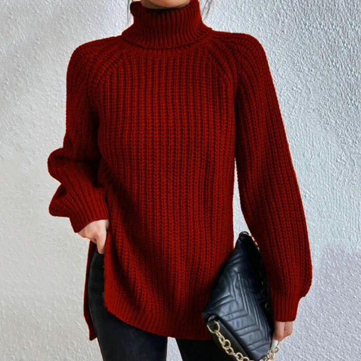 Women's Elegant Turtleneck Knit Sweater