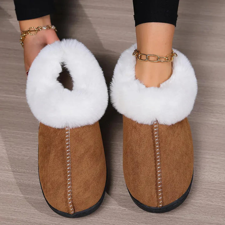 Sophia | Women's Cozy Fluffy Slippers-Metro Lane Plaza
