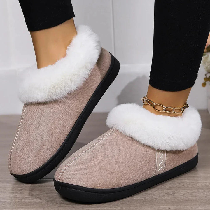 Sophia | Women's Cozy Fluffy Slippers-Metro Lane Plaza