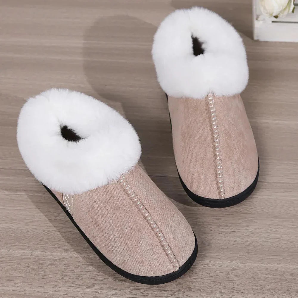 Sophia | Women's Cozy Fluffy Slippers-Metro Lane Plaza