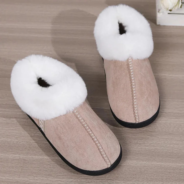 Sophia | Women's Cozy Fluffy Slippers-Metro Lane Plaza