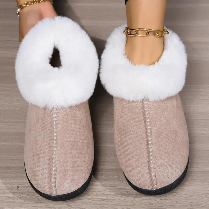Sophia | Women's Cozy Fluffy Slippers-Metro Lane Plaza