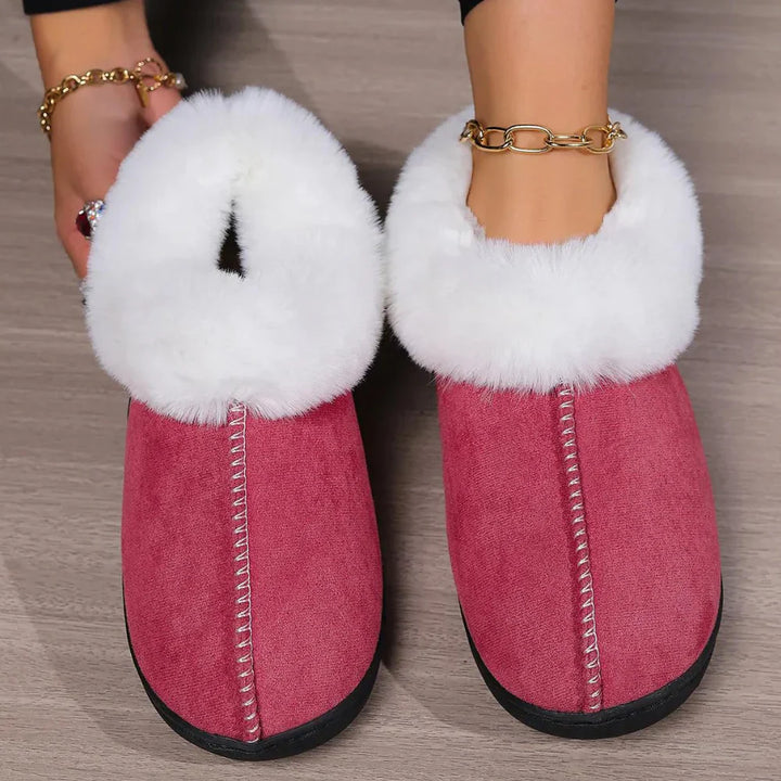 Sophia | Women's Cozy Fluffy Slippers-Metro Lane Plaza
