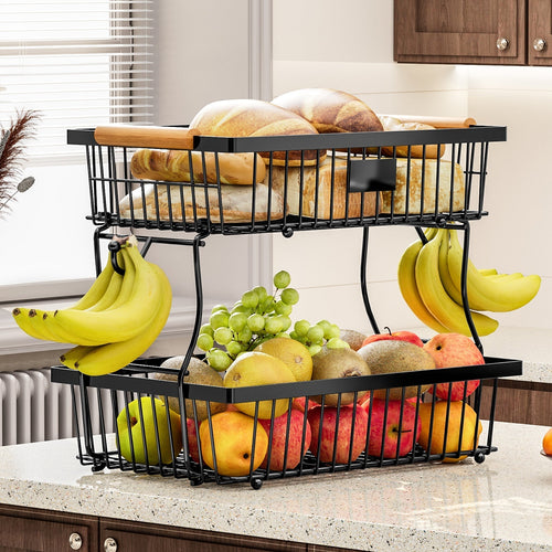 2-Tier Fruit Storage Rack-Metro Lane Plaza