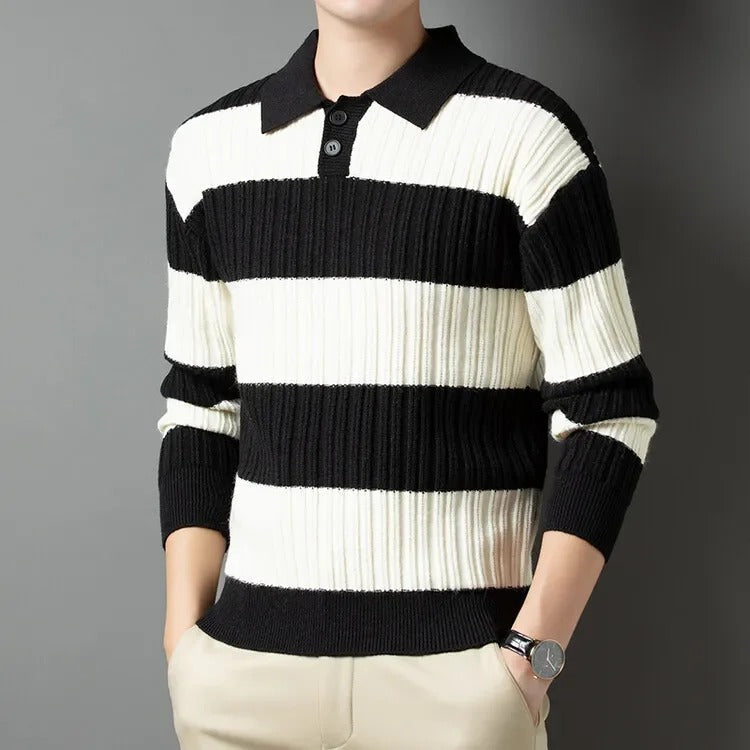 Klassisk uldsweater til mænd