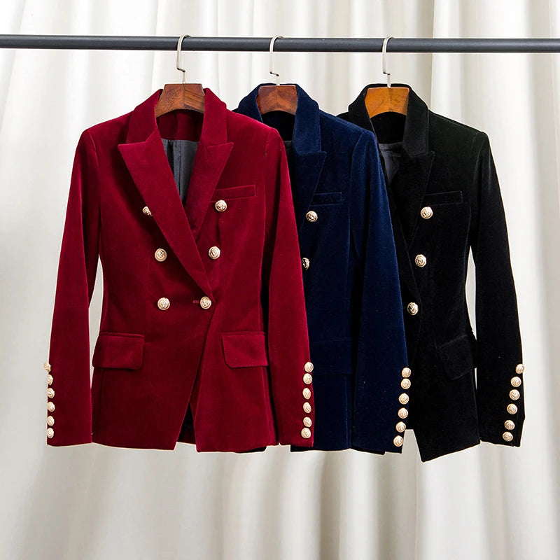 Julian | Women's Elegant Cozy Velvet Blazer-Metro Lane Plaza