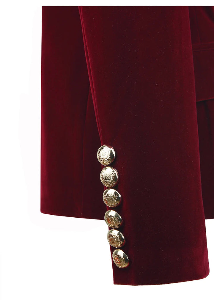 Julian | Women's Elegant Cozy Velvet Blazer-Metro Lane Plaza