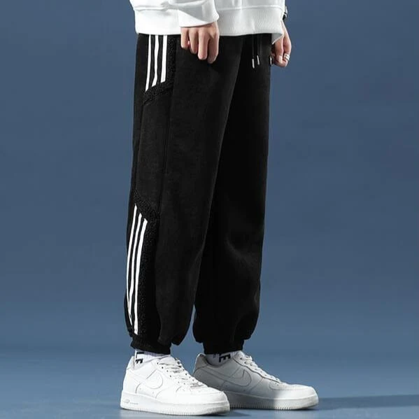 Men's Warm Jogging Pants with Sherpa Lining – Urban Style-Metro Lane Plaza