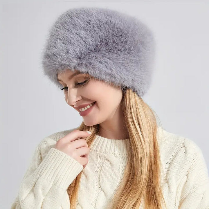 Marigold | Women's Winter Beanie with Fluffy Faux Fur Lining-Metro Lane Plaza