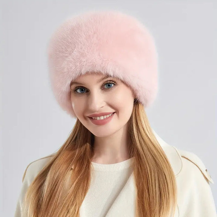 Marigold | Women's Winter Beanie with Fluffy Faux Fur Lining-Metro Lane Plaza
