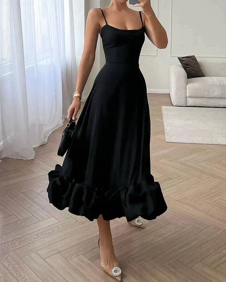 Marissa | Women's Sleeveless A-Line Midi Dress Alternative-Metro Lane Plaza
