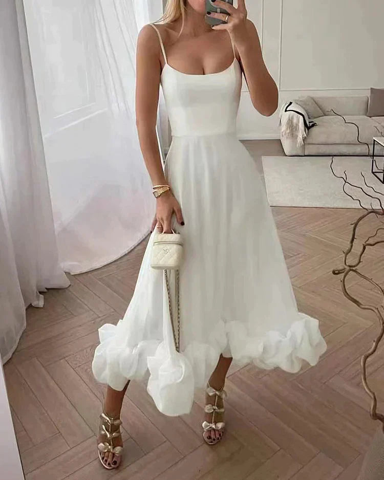Marissa | Women's Sleeveless A-Line Midi Dress Alternative-Metro Lane Plaza