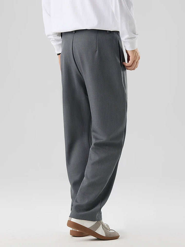 Mark | Men's Pleated Straight Leg Trousers