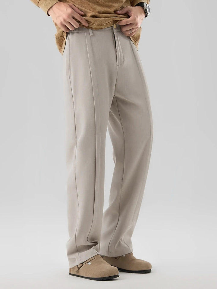 Mark | Men's Pleated Straight Leg Trousers