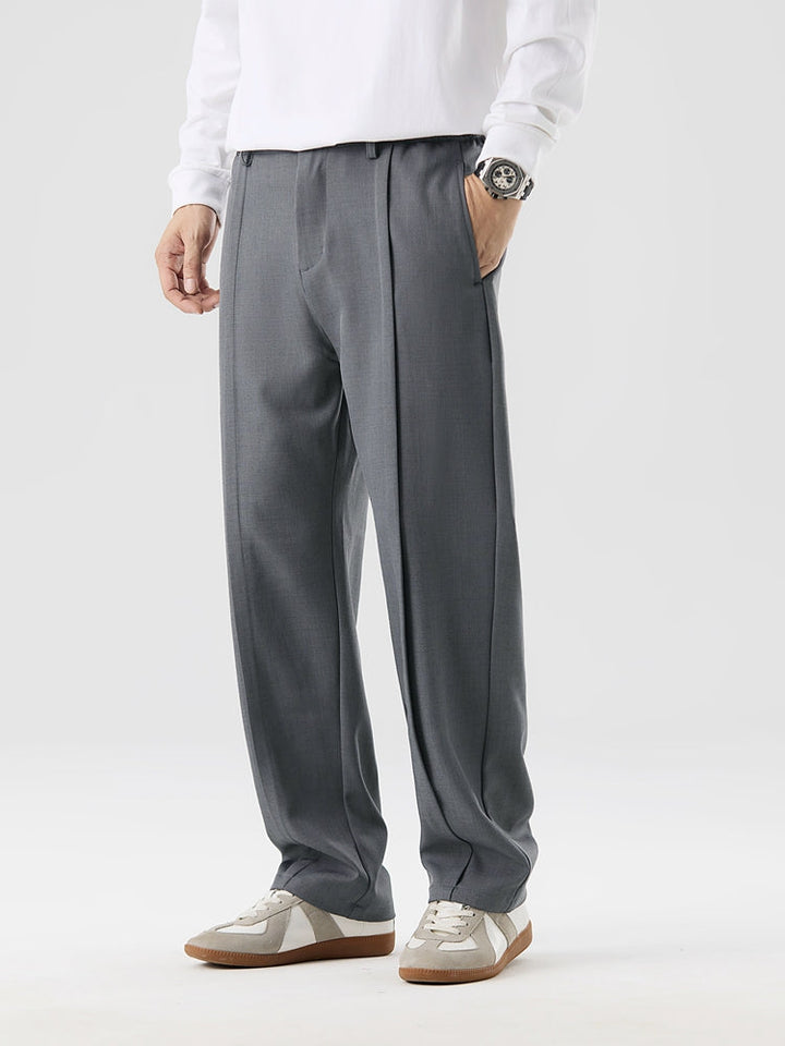Mark | Men's Pleated Straight Leg Trousers