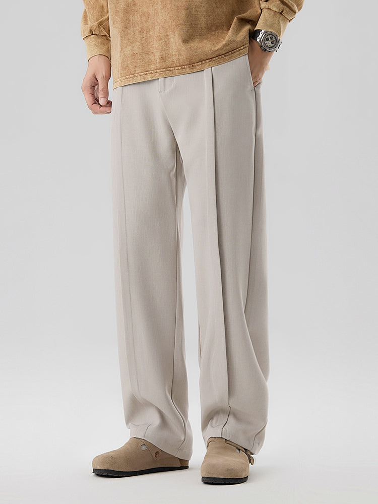 Mark | Men's Pleated Straight Leg Trousers