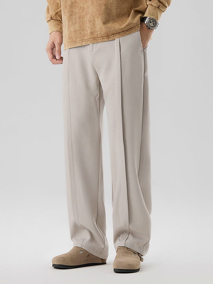 Mark | Men's Pleated Straight Leg Trousers