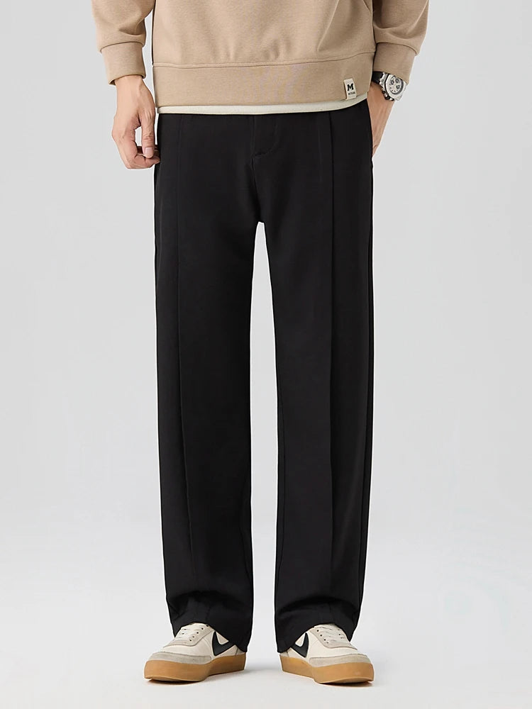 Mark | Men's Pleated Straight Leg Trousers