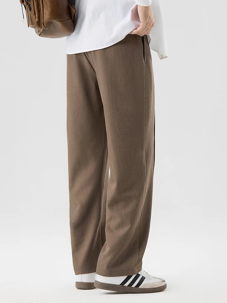 Mark | Men's Pleated Straight Leg Trousers