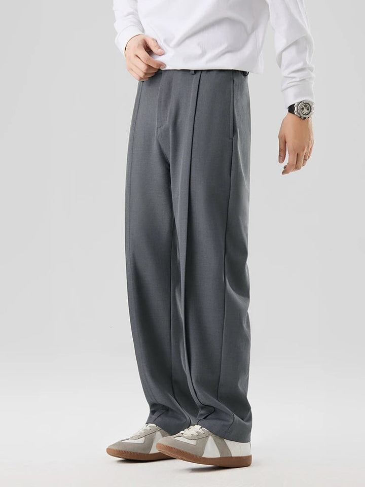 Mark | Men's Pleated Straight Leg Trousers