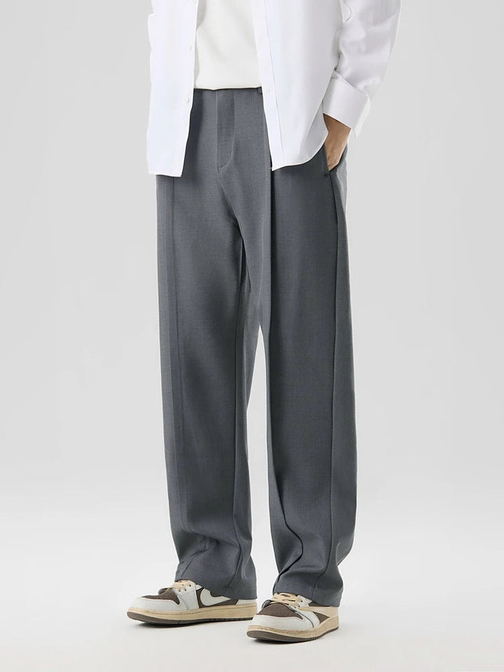 Mark | Men's Pleated Straight Leg Trousers