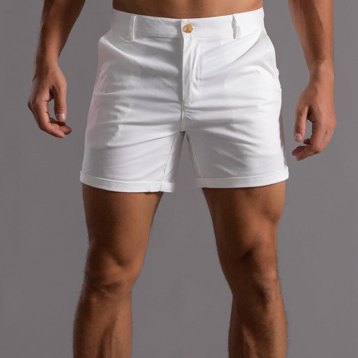 Mason | Men's Tailored Cuffed Shorts-Metro Lane Plaza