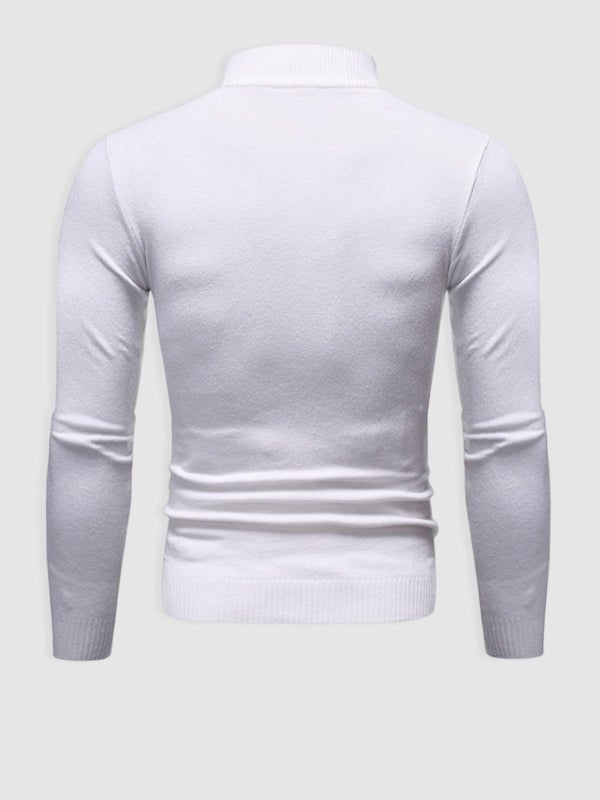 Schmal geschnittener Herren-Rollkragenpullover