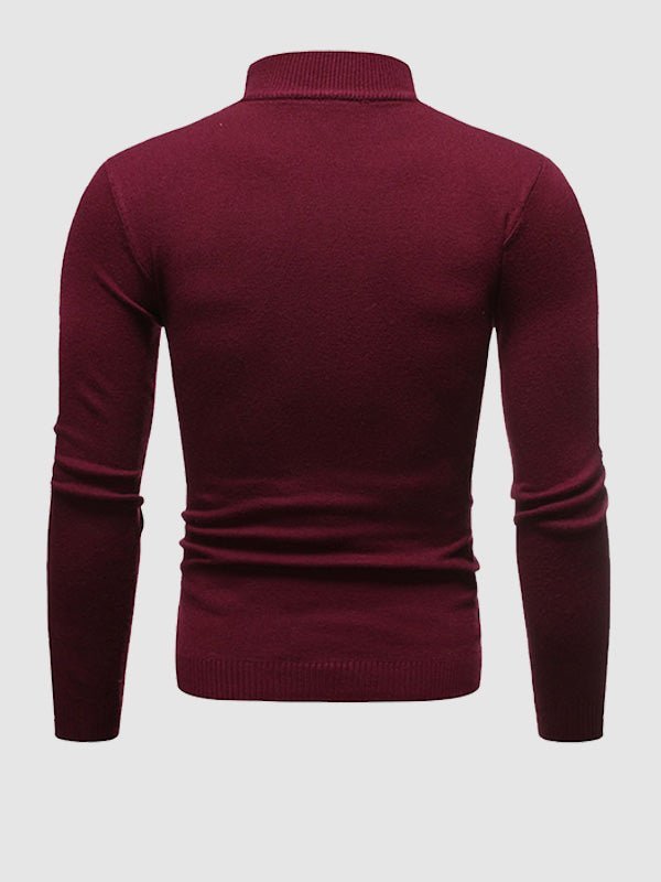 Schmal geschnittener Herren-Rollkragenpullover