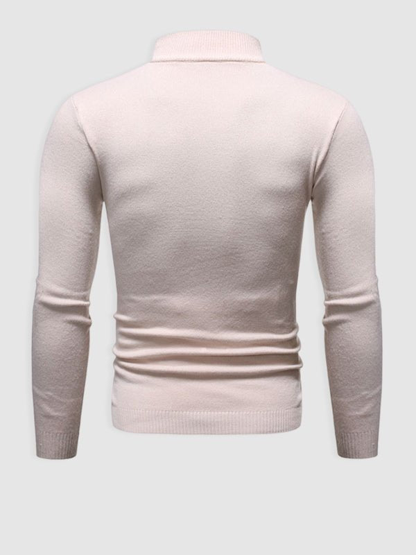 Schmal geschnittener Herren-Rollkragenpullover