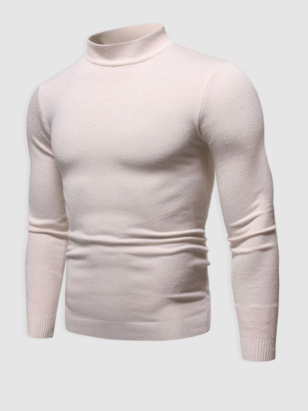 Schmal geschnittener Herren-Rollkragenpullover