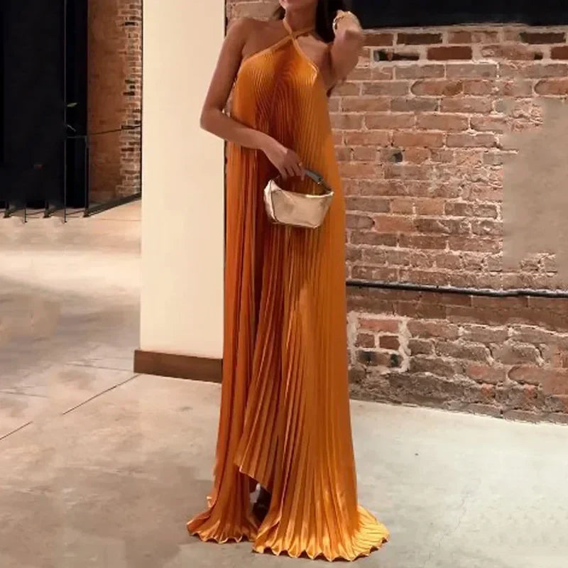 Meredith | Women's Sleeveless A-Line Maxi Dress Alternative-Metro Lane Plaza