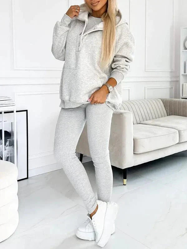 Liora | Women's Trendy Comfortable Tracksuit Set with Sweater and Joggers-Metro Lane Plaza