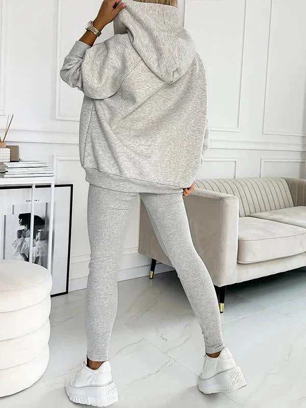 Liora | Women's Trendy Comfortable Tracksuit Set with Sweater and Joggers-Metro Lane Plaza