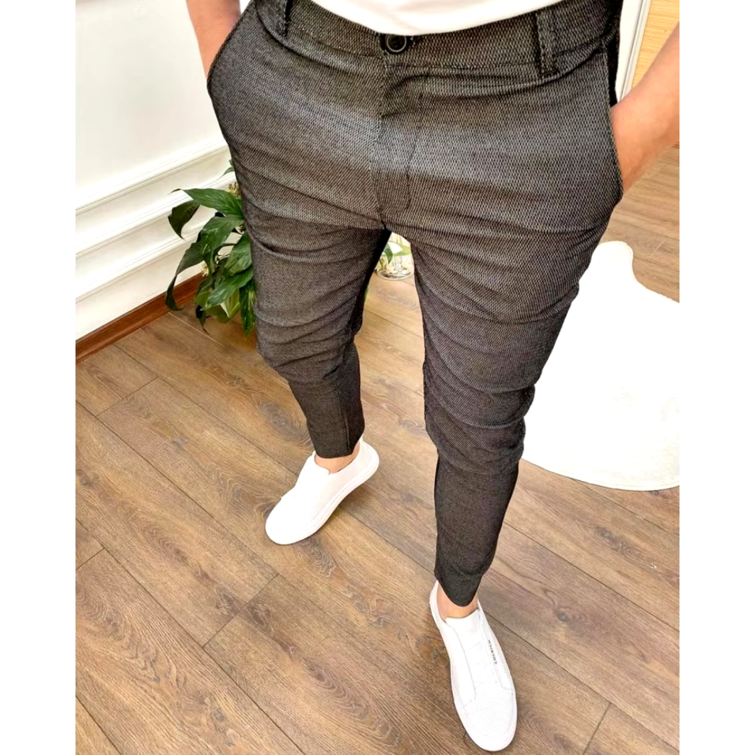 Michael | Men's Slim Fit Formal Trousers-Metro Lane Plaza